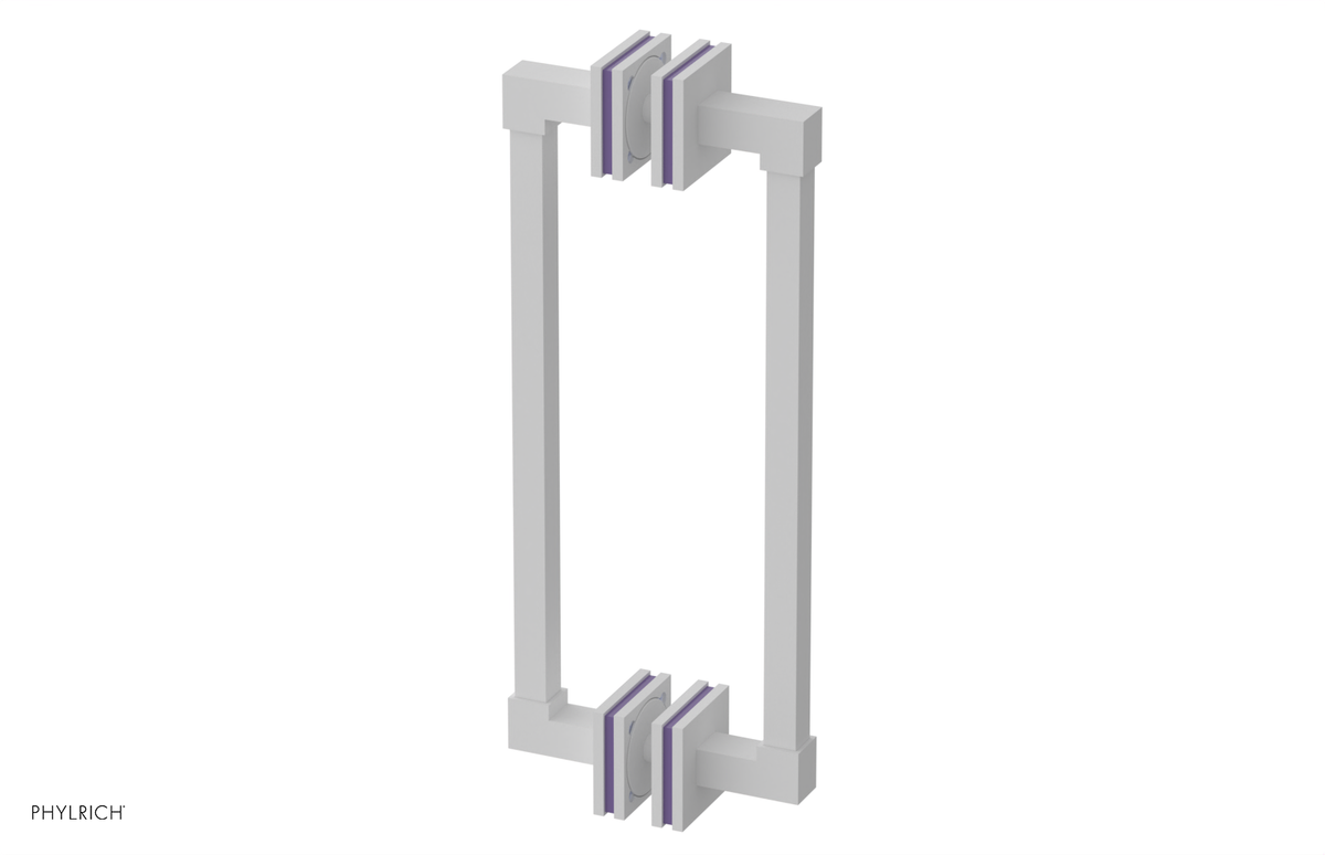 JOLIE - 12" Double Sided Shower Pull with "Purple" Accents 222S-93-12