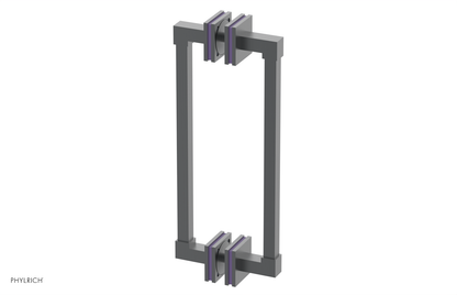 JOLIE - 12" Double Sided Shower Pull with "Purple" Accents 222S-93-12