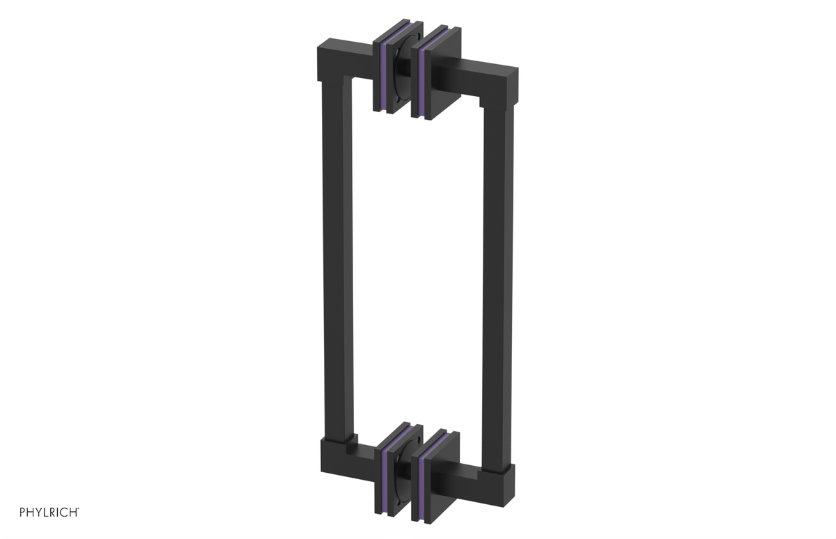 JOLIE - 12" Double Sided Shower Pull with "Purple" Accents 222S-93-12
