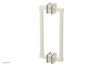JOLIE - 12" Double Sided Shower Pull with "Purple" Accents 222S-93-12