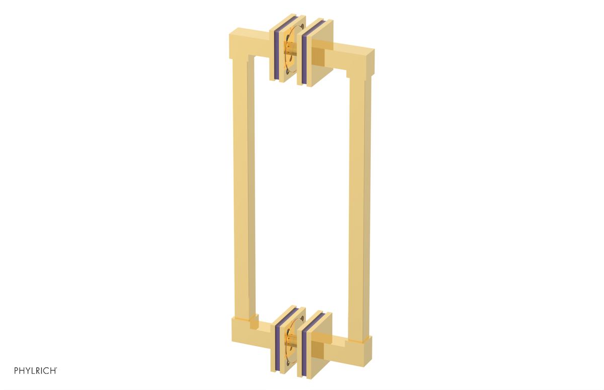 JOLIE - 12" Double Sided Shower Pull with "Purple" Accents 222S-93-12