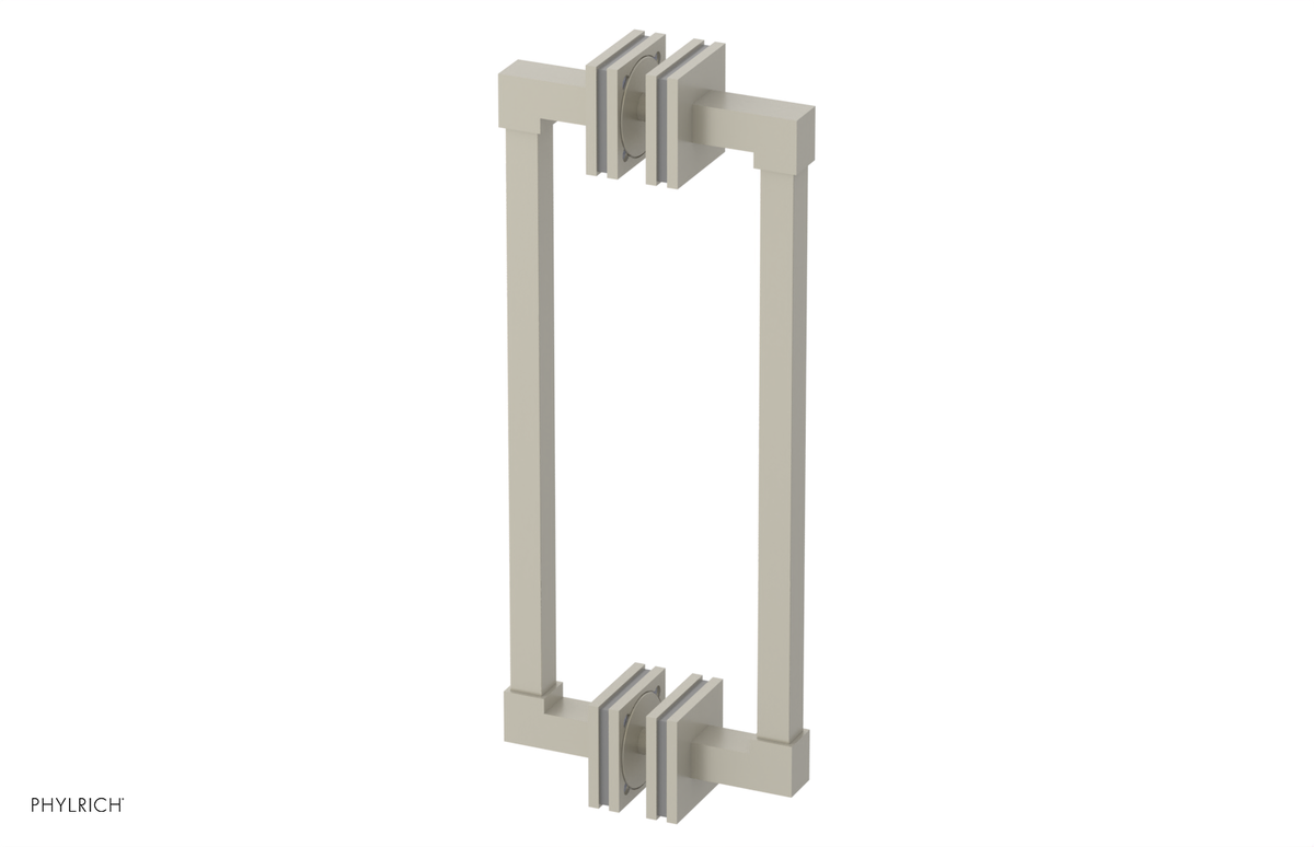 JOLIE - 12" Double Sided Shower Pull with "Grey" Accents 222S-93-12