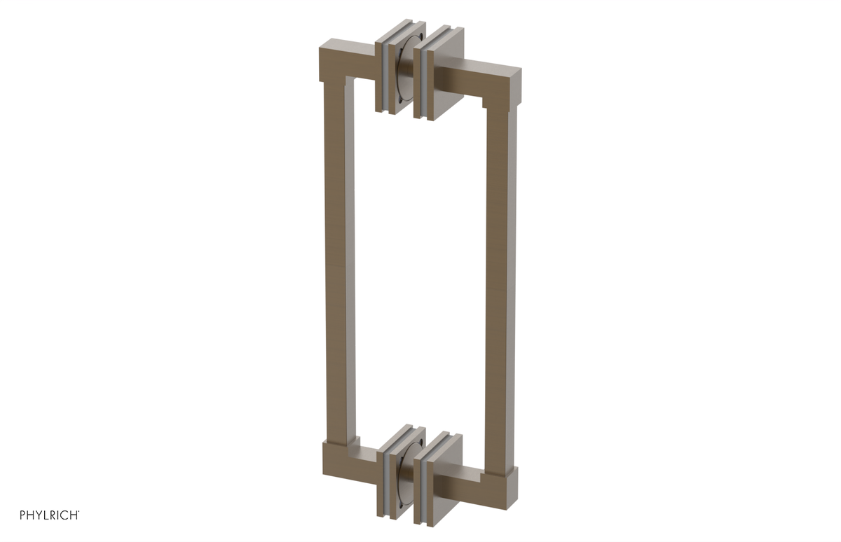 JOLIE - 12" Double Sided Shower Pull with "Grey" Accents 222S-93-12