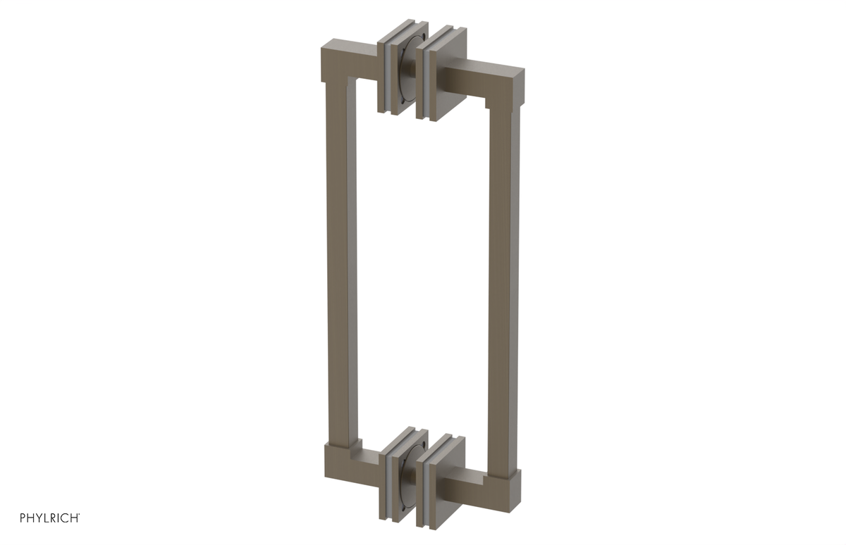 JOLIE - 12" Double Sided Shower Pull with "Grey" Accents 222S-93-12