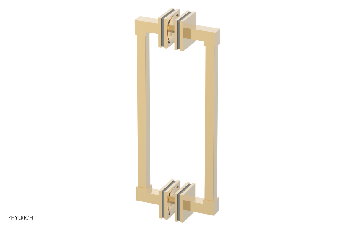 JOLIE - 12" Double Sided Shower Pull with "Grey" Accents 222S-93-12