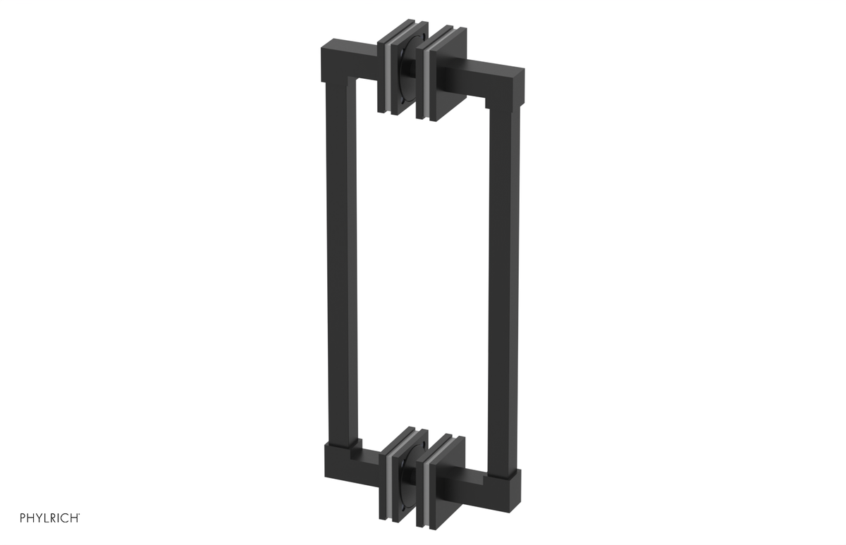 JOLIE - 12" Double Sided Shower Pull with "Grey" Accents 222S-93-12