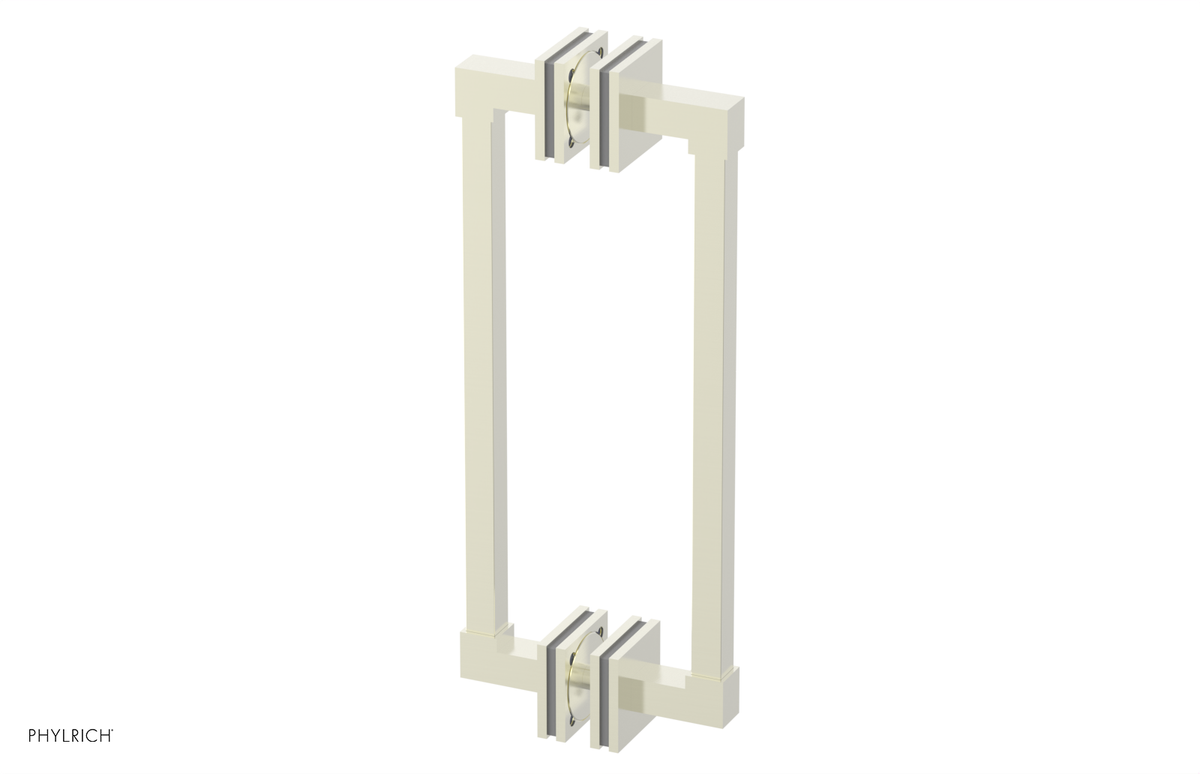 JOLIE - 12" Double Sided Shower Pull with "Grey" Accents 222S-93-12