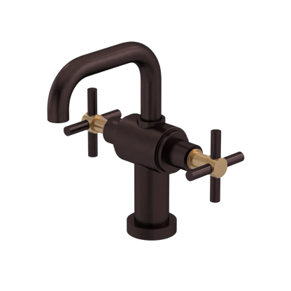 Rubinet Single Hole Dual Handle Lav. Set. (less drain) Oil Rubbed Bronze