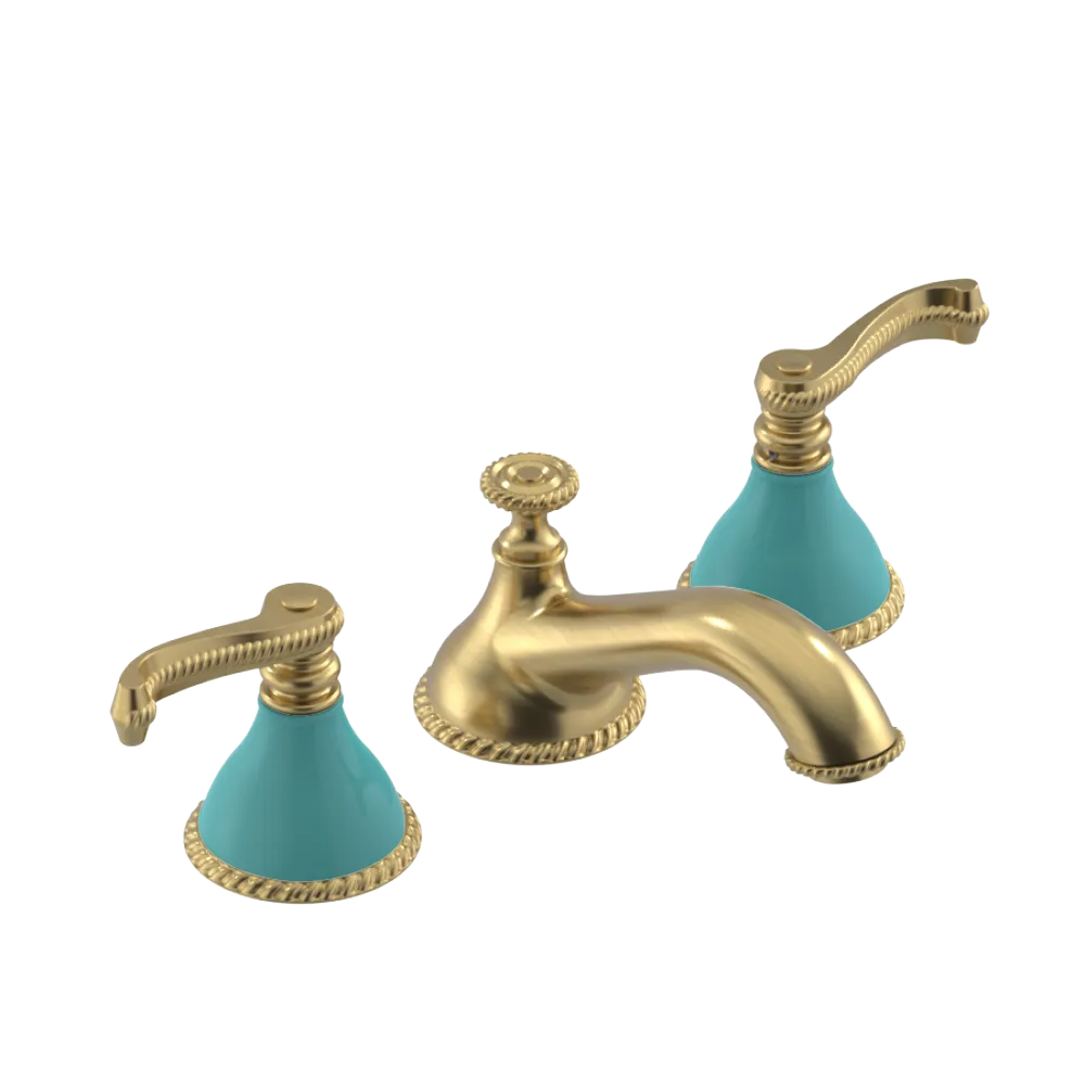 Rubinet Widespread Lav. Set. (less drain) Satin Gold