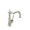 Baril Antique style single-hole lavatory faucet, drain included