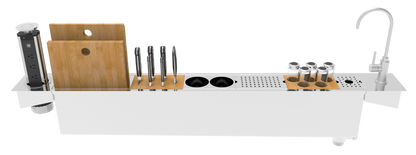 Zomodo PPC1200K (55″ Trough Sink) Panama Appliance 55" Prep Station