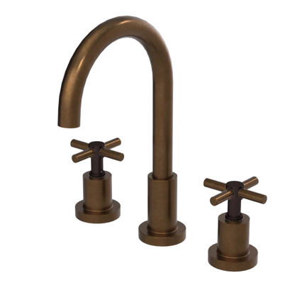 Rubinet Widespread Kitchen Set with LaSalle Spout Tuscan Brass