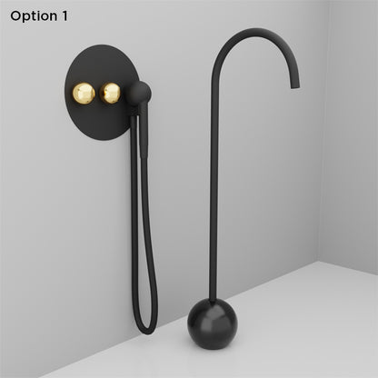 Baril Floor-mounted tub spout