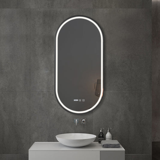 Kodaen Atomic Framed Front-lit Bathroom LED Mirror - Golzar Home