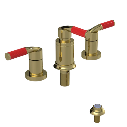 Rubinet Bidet Fitting with Spray, Diverter, and Vacum Breaker (Less Drain) Bright Brass