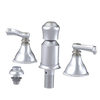 Rubinet Bidet Fitting with Spray, Diverter, and Vacum Breaker (Less Drain) Satin Chrome
