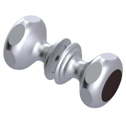 Rubinet Shower Door Knob (set) Satin Chrome