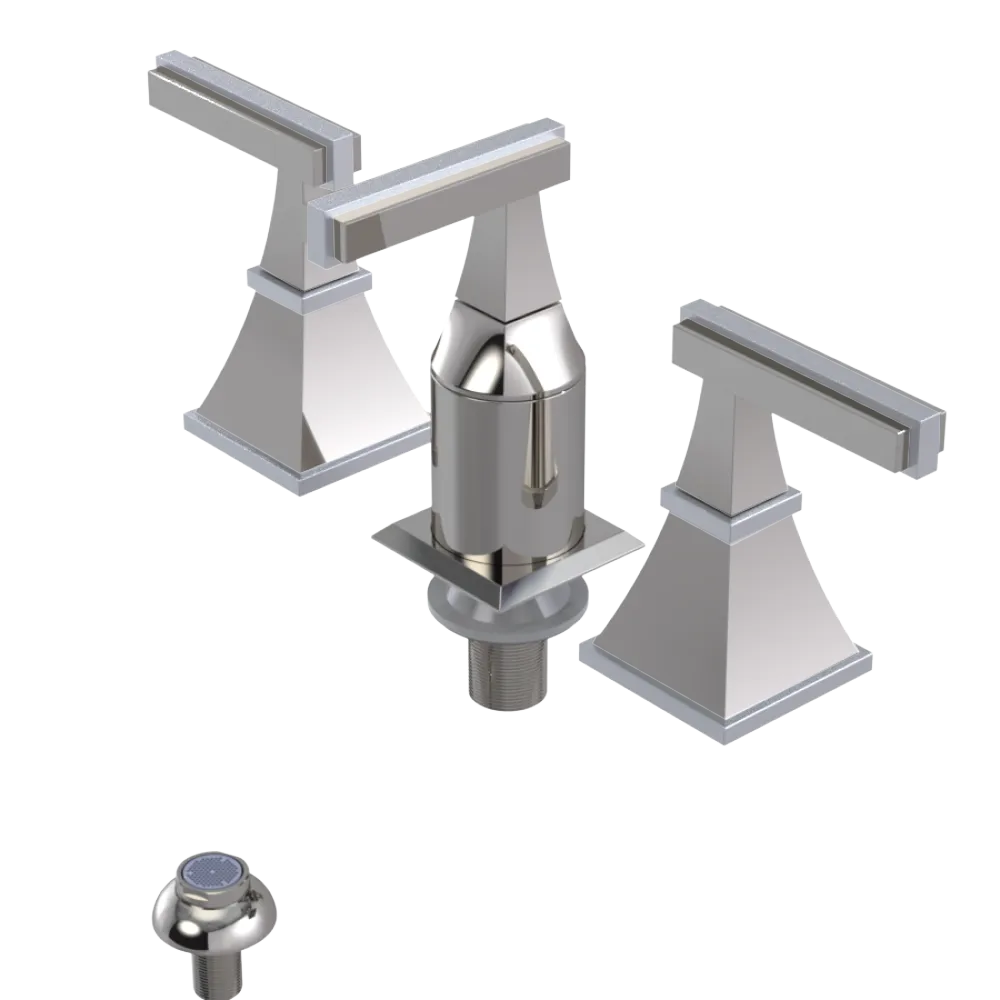 Rubinet Bidet Fitting with Spray, Diverter, and Vacum Breaker (Less Drain) Polished Nickel
