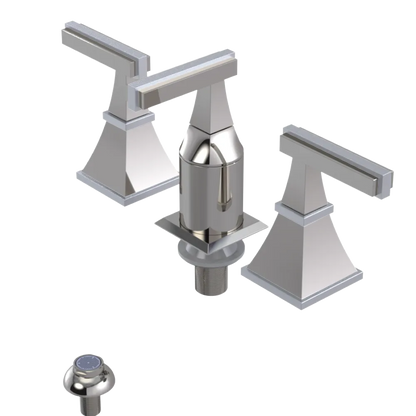 Rubinet Bidet Fitting with Spray, Diverter, and Vacum Breaker (Less Drain) Polished Nickel
