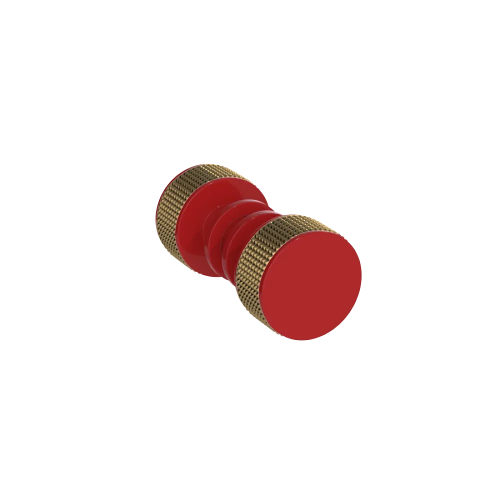 Rubinet Shower Door Knob (set) Red