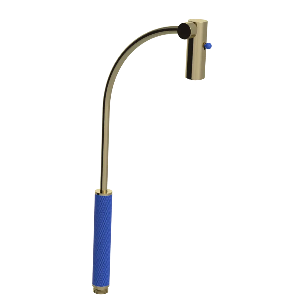 Rubinet Hand Held Shower Bidet Only Natural Brass