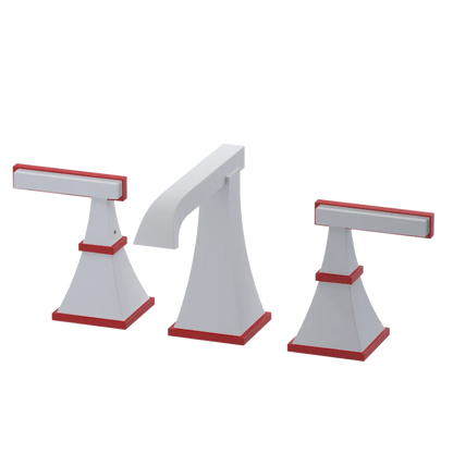 Rubinet Widespread Lav. Set. (less drain) Matt White