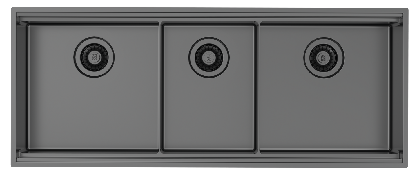 Zomodo BOUTIQUE 44" WORKSTATION TRIPLE - BLACK PEARL