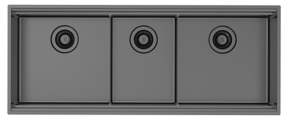 Zomodo BOUTIQUE 44" WORKSTATION TRIPLE - BLACK PEARL