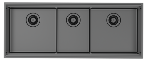 Zomodo BOUTIQUE 44" WORKSTATION TRIPLE - BLACK PEARL