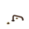Baril 8" c/c lavatory faucet (without handle), drain included