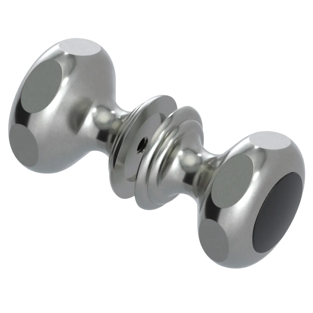 Rubinet Shower Door Knob (set) Satin Nickel