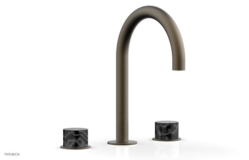 Phylrich BASIC II Widespread Faucet -  Black Marble Handles 230-03