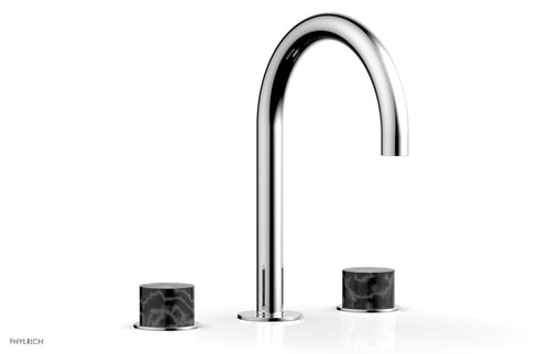 Phylrich BASIC II Widespread Faucet -  Black Marble Handles 230-03