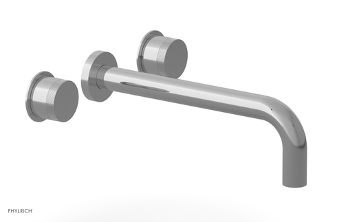 Phylrich Basic II 10"  Wall Tub Set - Knurled Handles 230-56-10