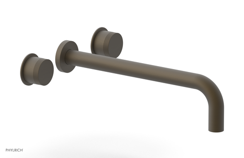 Phylrich Basic II 12"  Wall Tub Set - Knurled Handles 230-56-12