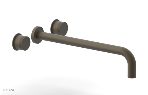 Phylrich Basic II 14"  Wall Tub Set - Knurled Handles 230-56-14