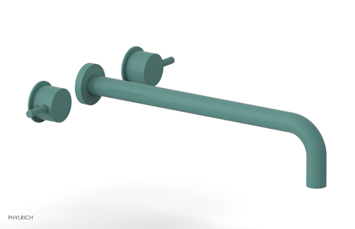 Phylrich Basic II 14"  Wall Lavatory Set - Lever Handles 230-14-14