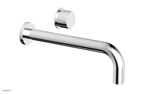 Phylrich Basic II 10" Single Handle Wall Lavatory Set - Smooth Handle 230-16-10