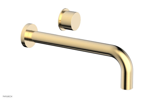 Phylrich Basic II 10" Single Handle Wall Lavatory Set - Smooth Handle 230-16-10