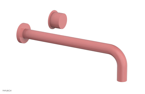 Phylrich Basic II 12" Single Handle Wall Lavatory Set - Smooth Handle 230-16-12