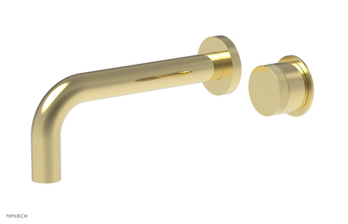 Phylrich Basic II Single Handle Wall Lavatory Set - Knurled Handle 230-18