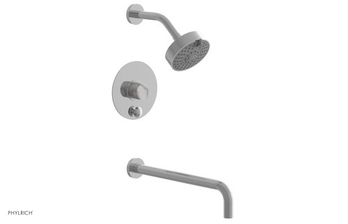 Phylrich BASIC II 14" Pressure Balance Tub and Shower Set - White Marble 230-28-14