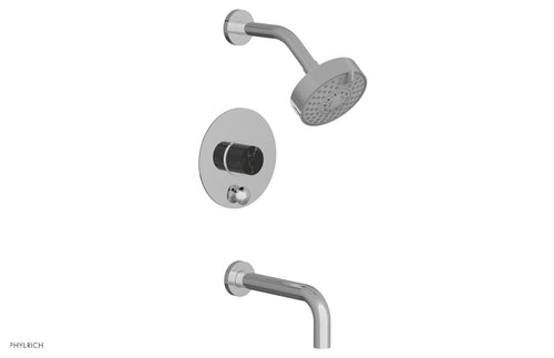 Phylrich BASIC II Pressure Balance Tub and Shower Set - Black Marble 230-28