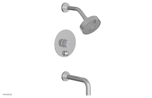 Phylrich BASIC II Pressure Balance Tub and Shower Set - White Marble 230-28