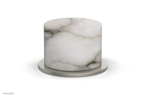 Phylrich BASIC II Volume Control/Diverter Trim White Marble Handle 230-37