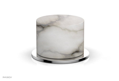 Phylrich BASIC II Volume Control/Diverter Trim White Marble Handle 230-37