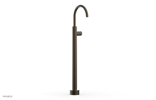 Phylrich BASIC II Tall Floor Mount Tub Filler - Knurled Handle 230-44-02