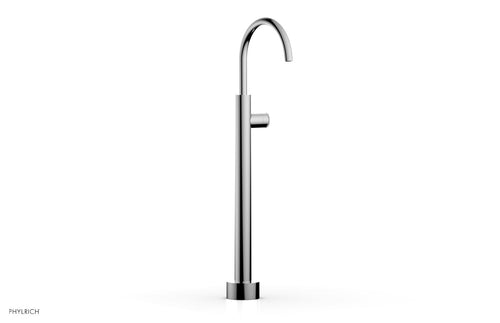 Phylrich BASIC II Low Floor Mount Tub Filler - Knurled Handle  230-44-04