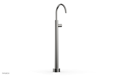 Phylrich BASIC II Tall Floor Mount Tub Filler - Smooth Handle 230-46-02
