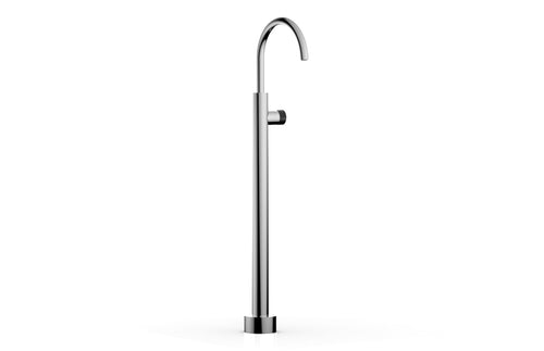 Phylrich BASIC II Tall Floor Mount Tub Filler - Marble Handle 230-47-02